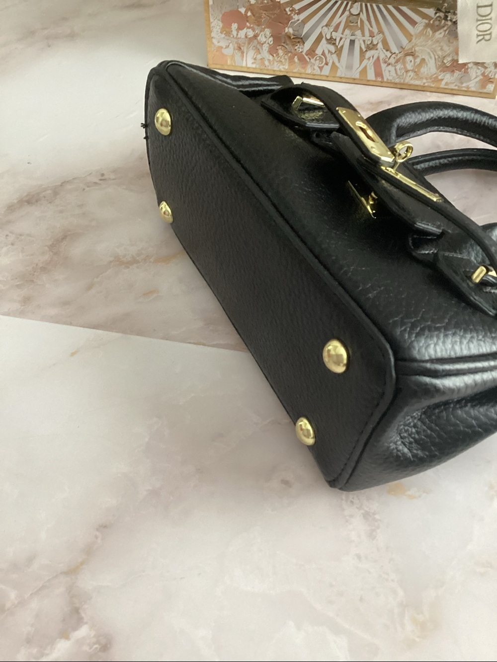 vault leather mini structured bag with free scarf - Picture 7 of 12